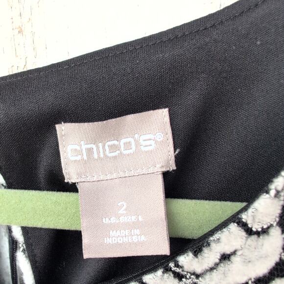 Chico's Rose VelvetBurnout Jaquard LanternSleeve Delicate Romantic Top Women's L - Picture 3 of 13